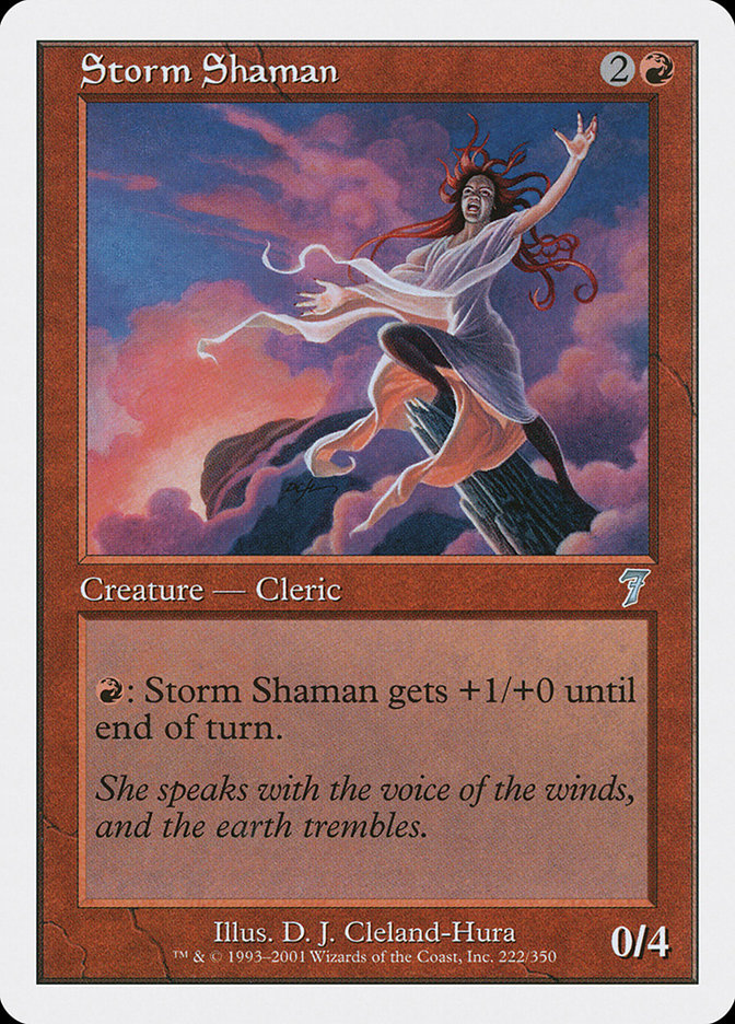 Magic: 7th Edition 222: Storm Shaman 