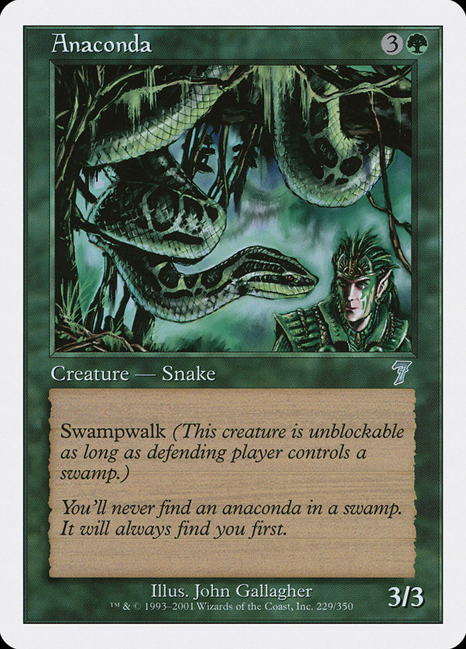 MTG: 7th Edition 229: Anaconda 