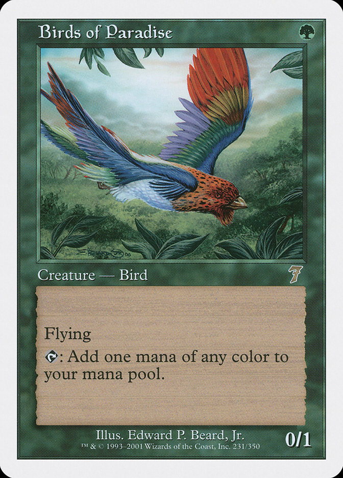 Magic: 7th Edition 231: Birds of Paradise 