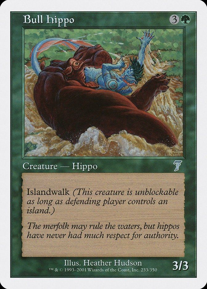 MTG: 7th Edition 233: Bull Hippo 