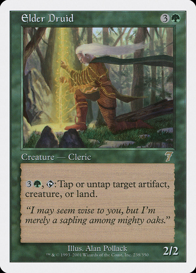 MTG: 7th Edition 238: Elder Druid 