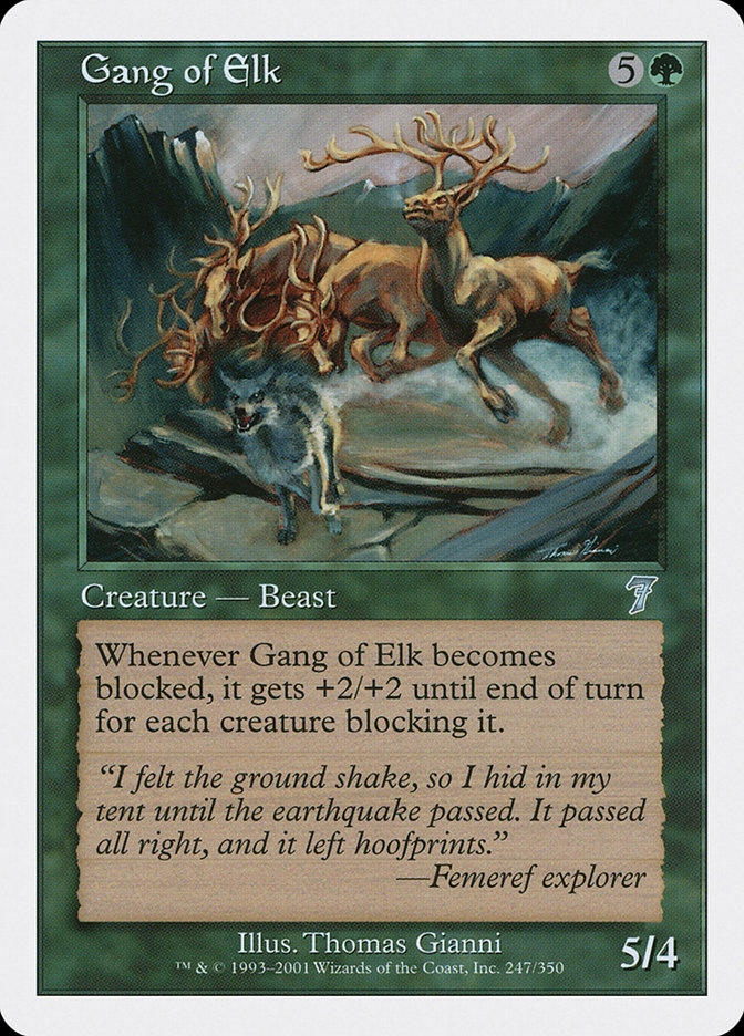 Magic: 7th Edition 247: Gang of Elk 