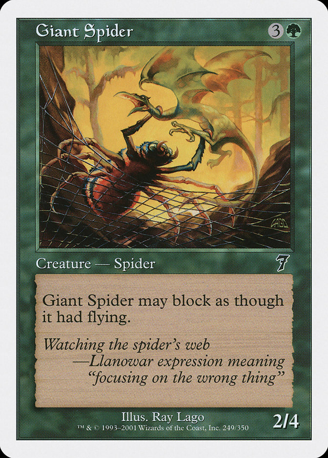 MTG: 7th Edition 249: Giant Spider 