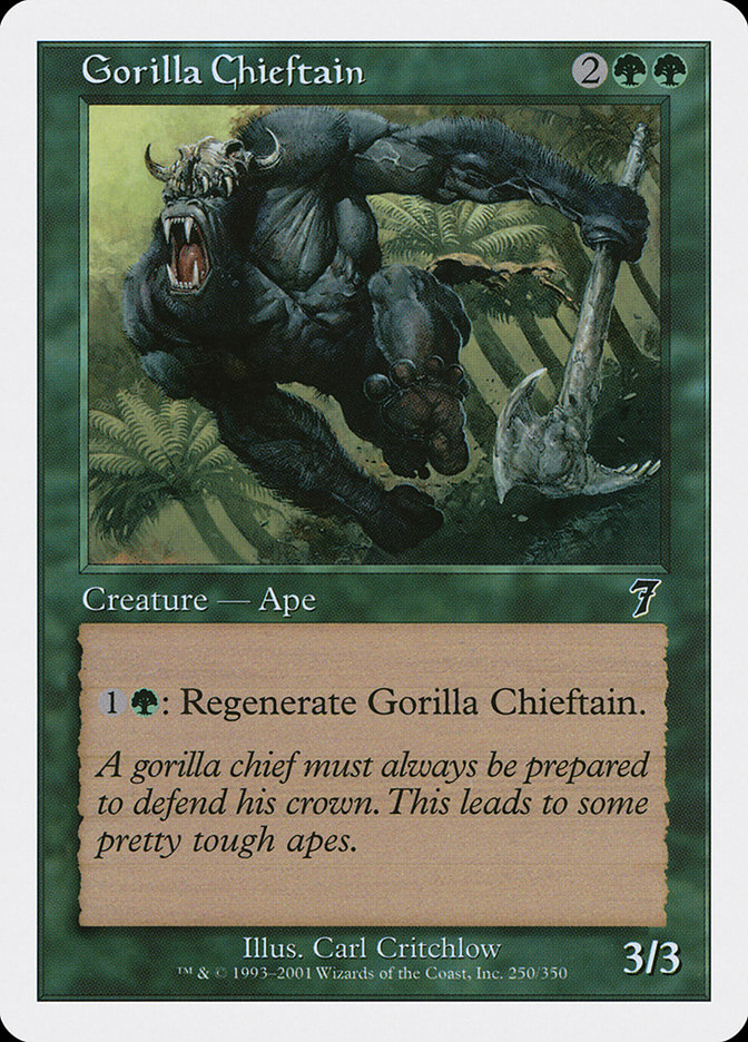 Magic: 7th Edition 250: Gorilla Chieftain 