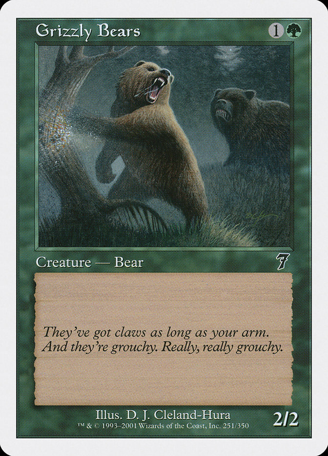 Magic: 7th Edition 251: Grizzly Bears 