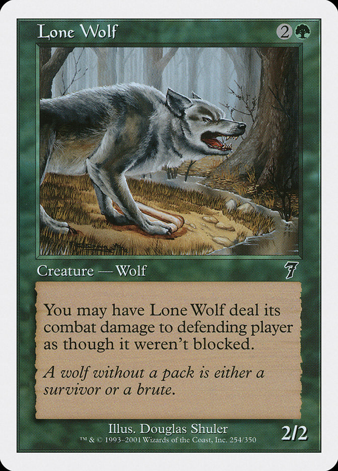 Magic: 7th Edition 254: Lone Wolf 