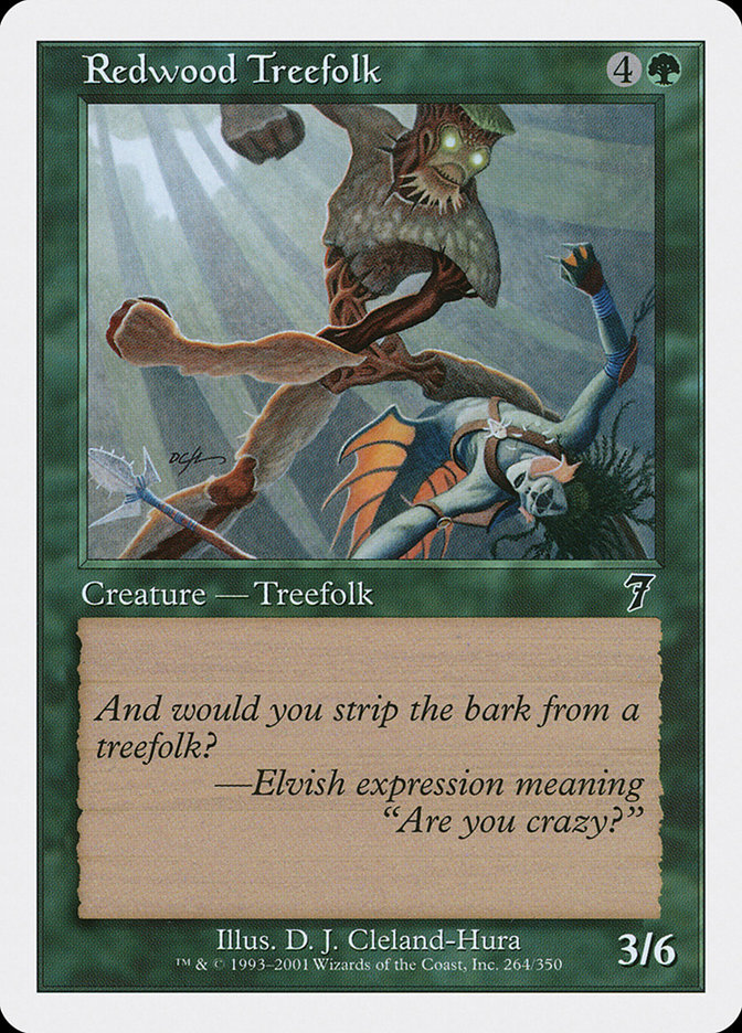 MTG: 7th Edition 264: Redwood Treefolk 