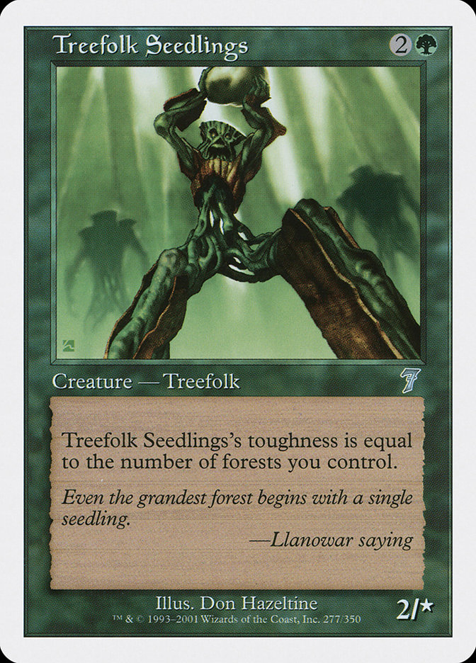 MTG: 7th Edition 277: Treefolk Seedlings 