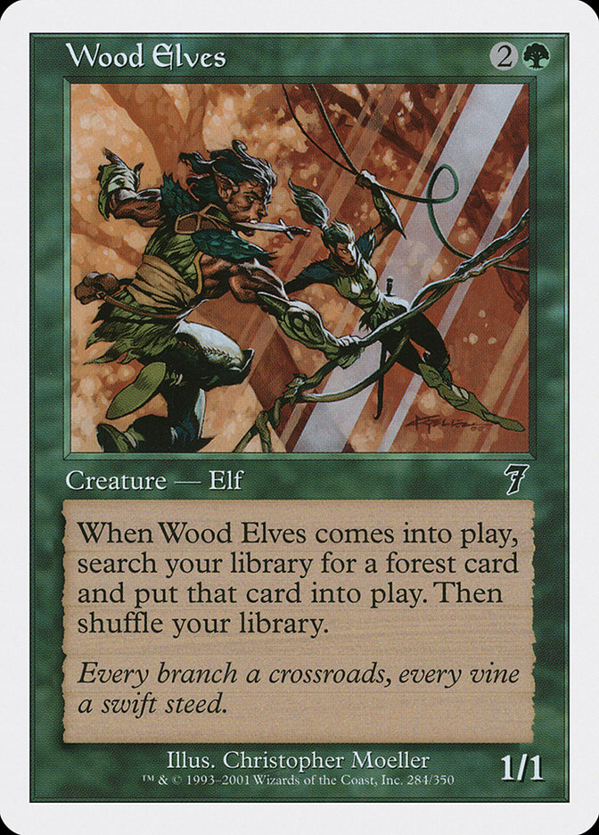 MTG: 7th Edition 284: Wood Elves 