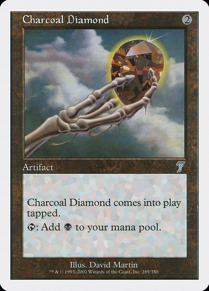 MTG: 7th Edition 289: Charcoal Diamond 