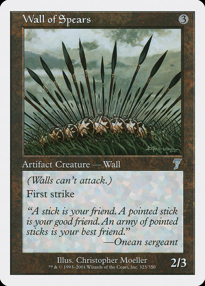 MTG: 7th Edition 323: Wall of Spears 