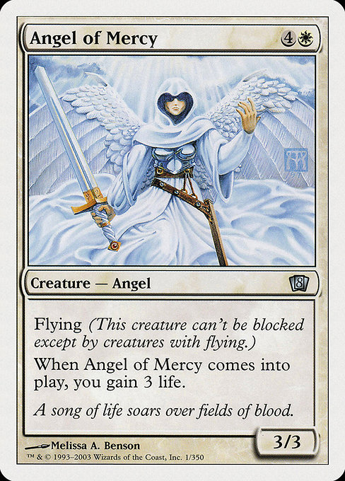 MTG: 8th Edition 001: Angel of Mercy 