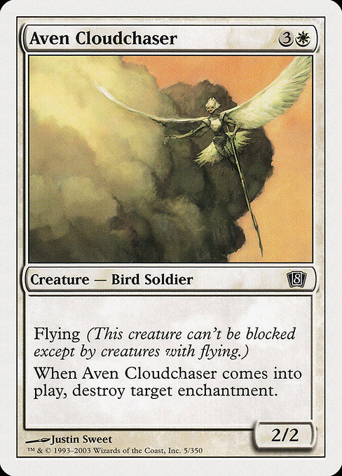 MTG: 8th Edition 005: Aven Cloudchaser 
