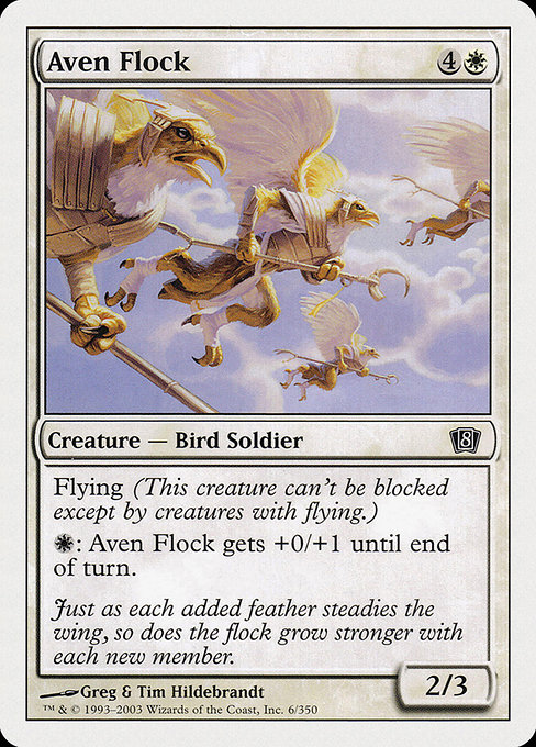MTG: 8th Edition 006: Aven Flock 