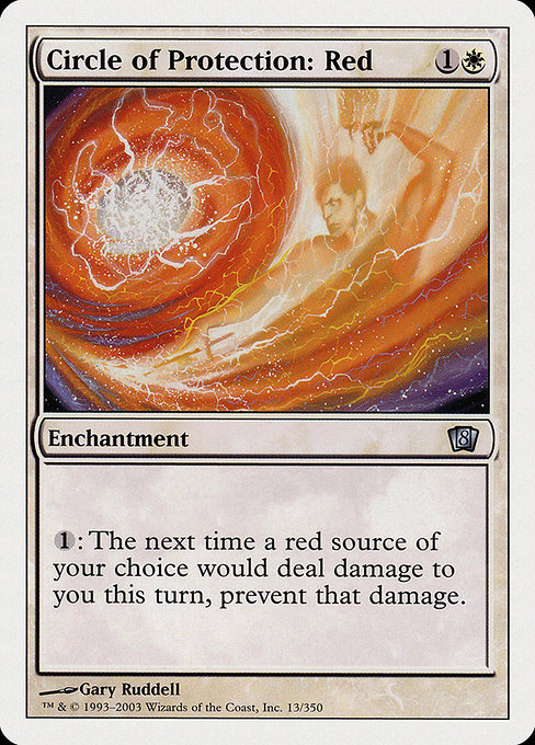 MTG: 8th Edition 013: Circle of Protection: Red 