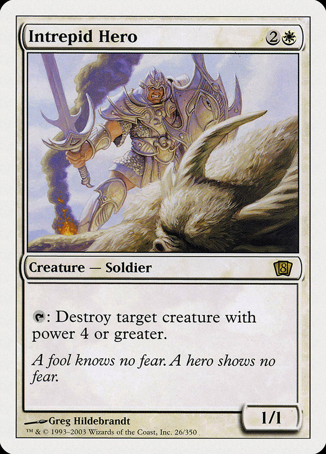 MTG: 8th Edition 026: Intrepid Hero 