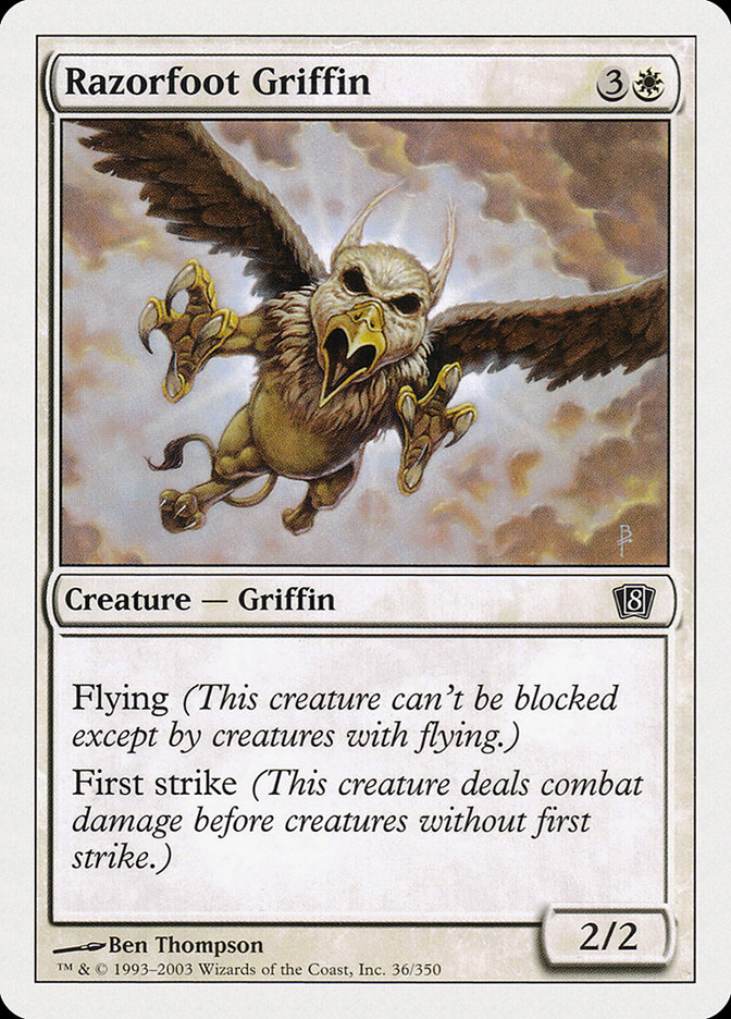 MTG: 8th Edition 036: Razorfoot Griffin 