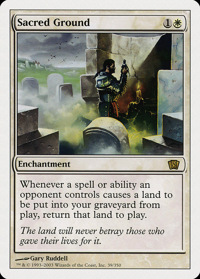 MTG: 8th Edition 039: Sacred Ground 