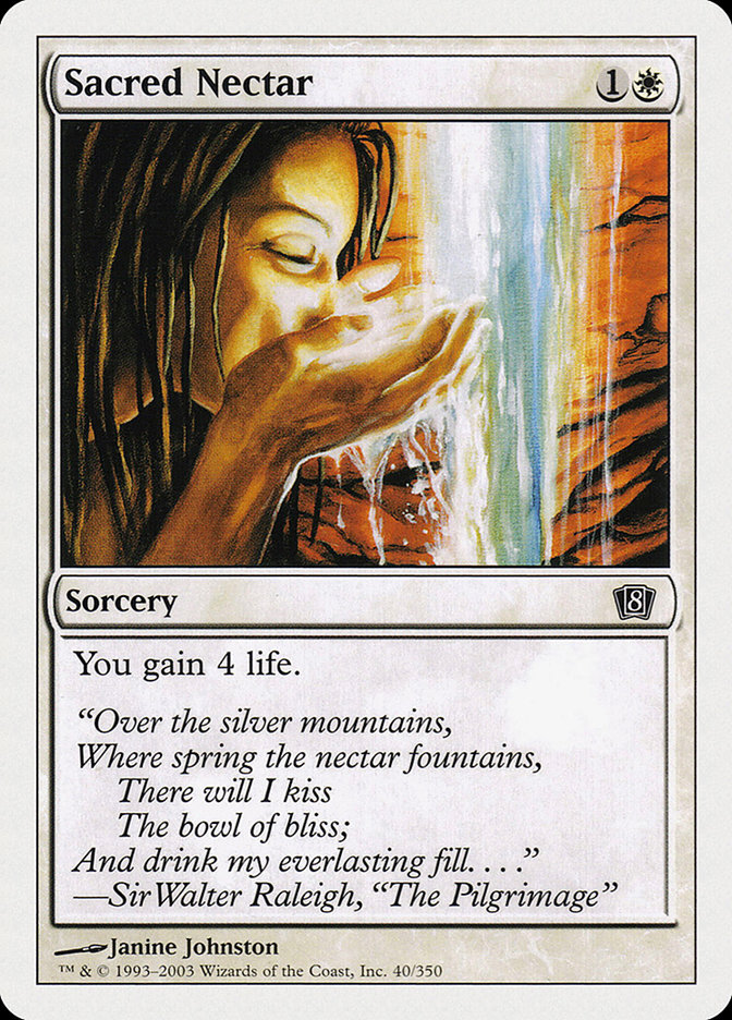 MTG: 8th Edition 040: Sacred Nectar 