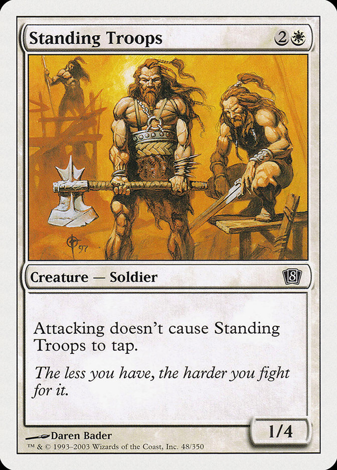 MTG: 8th Edition 048: Standing Troops 