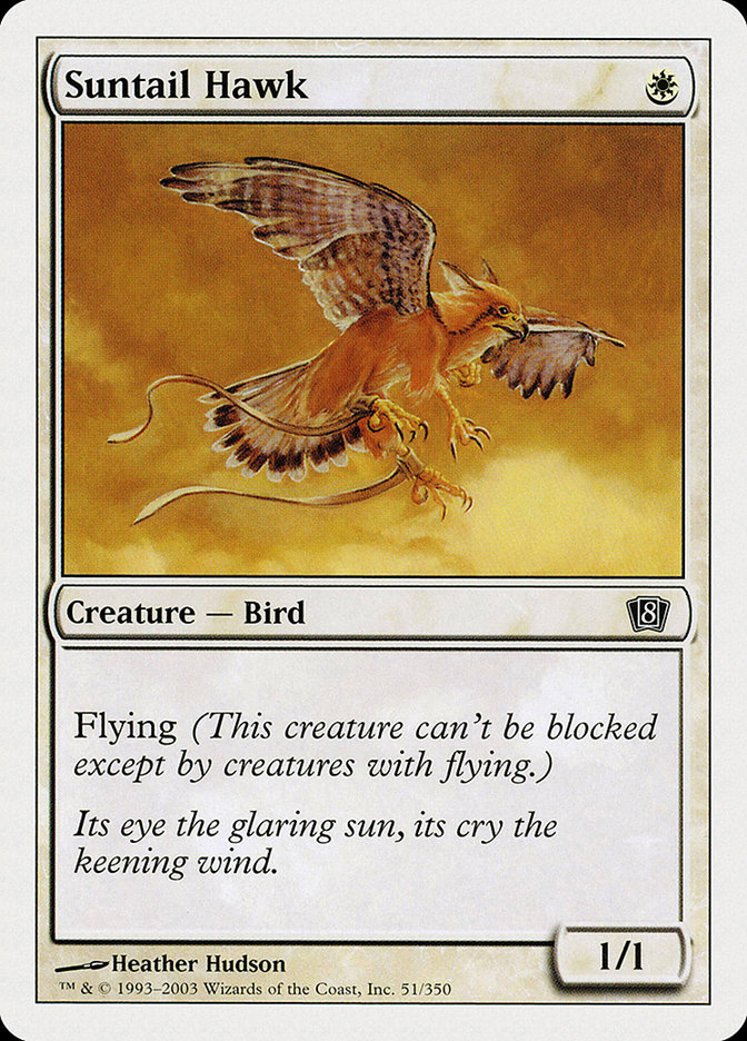 MTG: 8th Edition 051: Suntail Hawk 