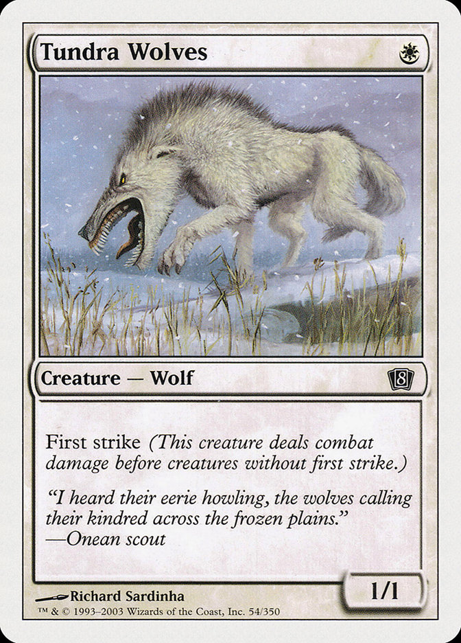 MTG: 8th Edition 054: Tundra Wolves 