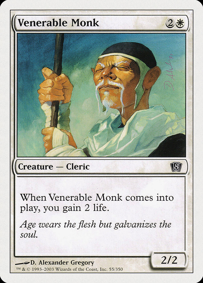 MTG: 8th Edition 055: Venerable Monk 