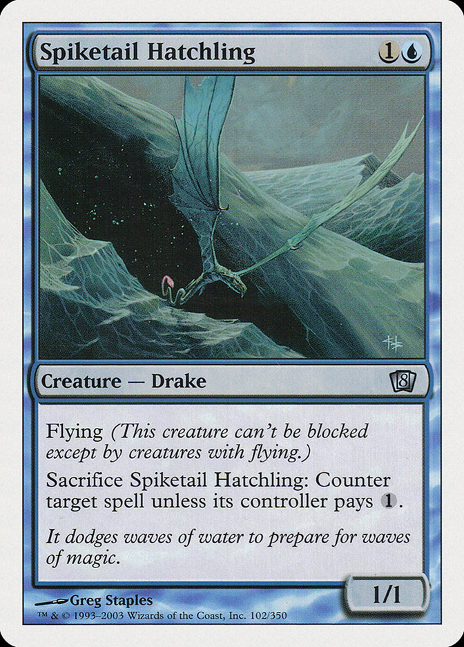 MTG: 8th Edition 102: Spiketail Hatchling 