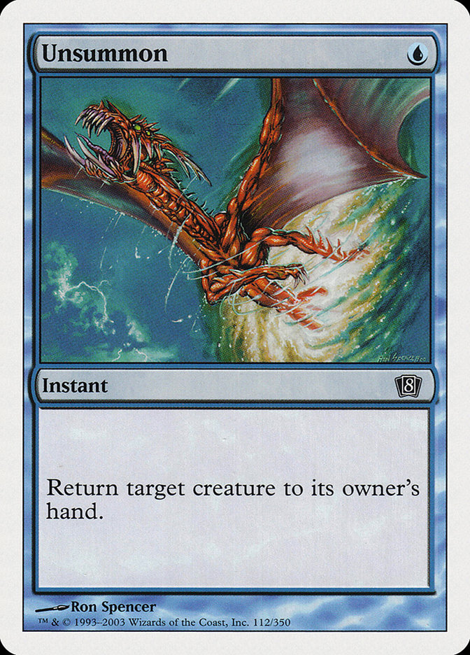 MTG: 8th Edition 112: Unsummon 