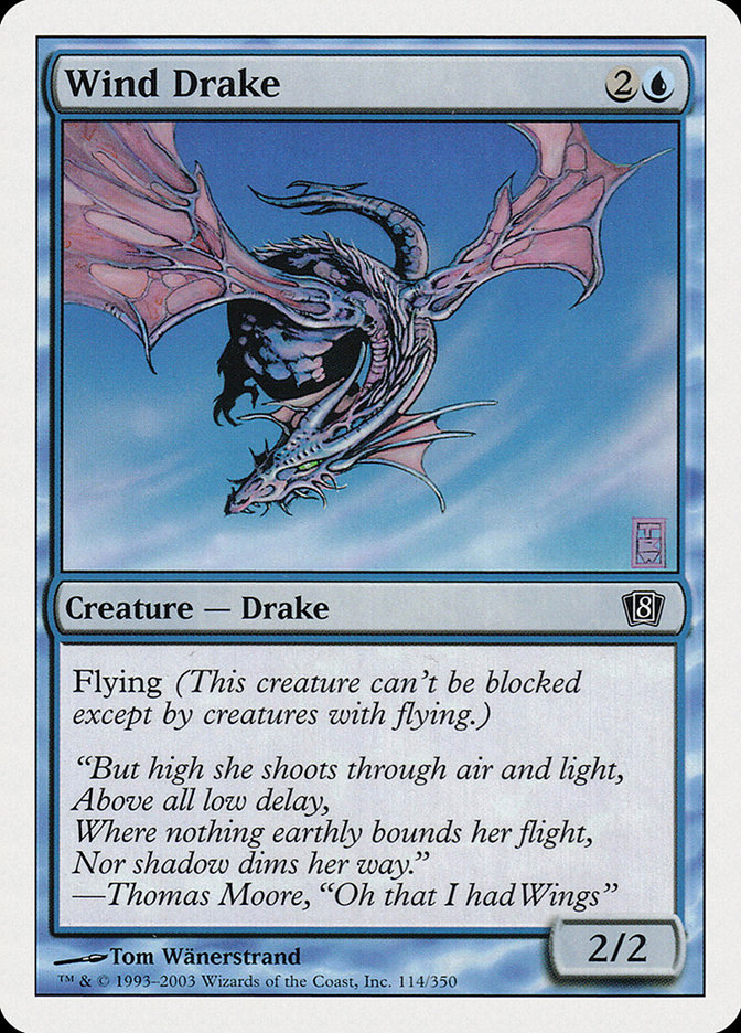 MTG: 8th Edition 114: Wind Drake 