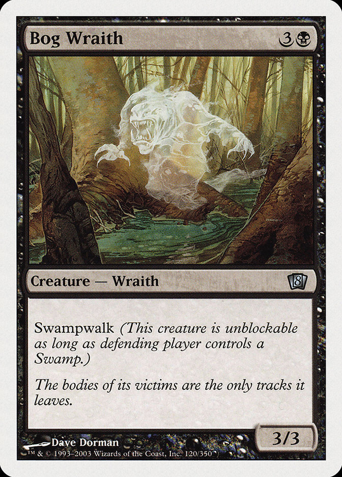 MTG: 8th Edition 120: Bog Wraith 