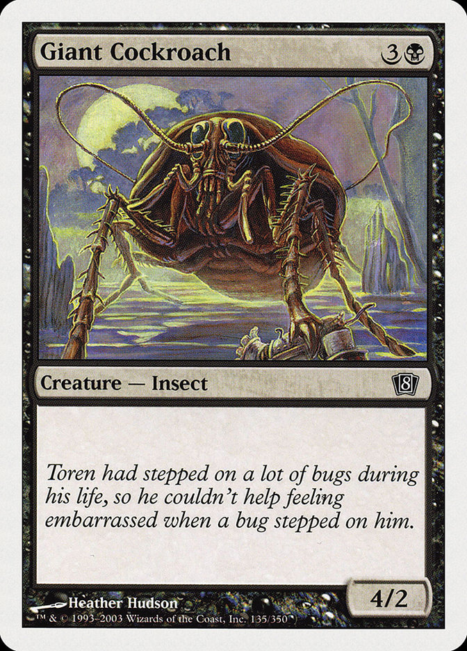 MTG: 8th Edition 135: Giant Cockroach 