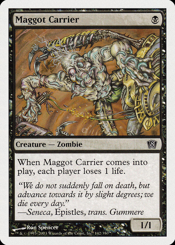 MTG: 8th Edition 142: Maggot Carrier 