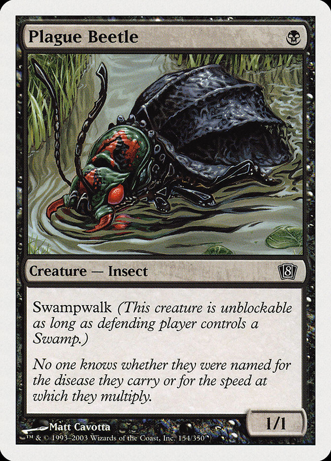 MTG: 8th Edition 154: Plague Beetle 