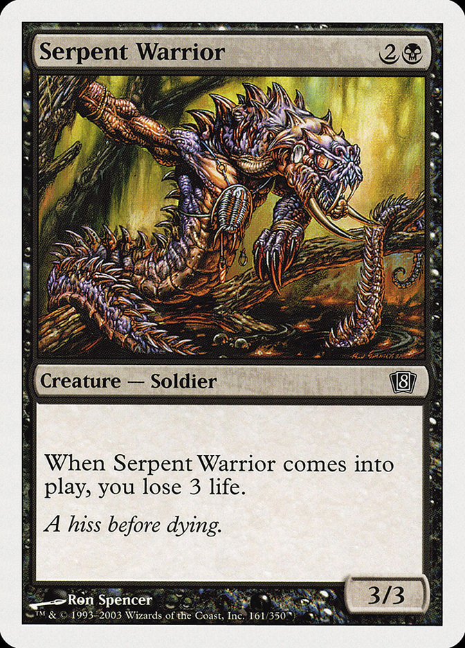 MTG: 8th Edition 161: Serpent Warrior 