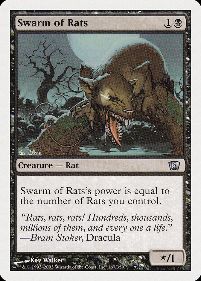 MTG: 8th Edition 167: Swarm of Rats 
