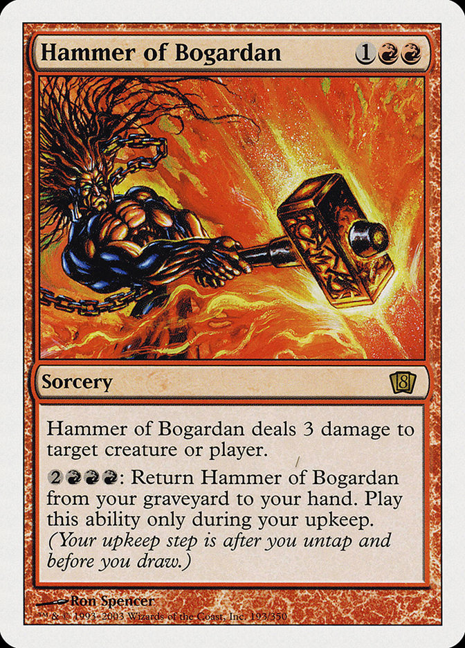 MTG: 8th Edition 193: Hammer of Bogardan 