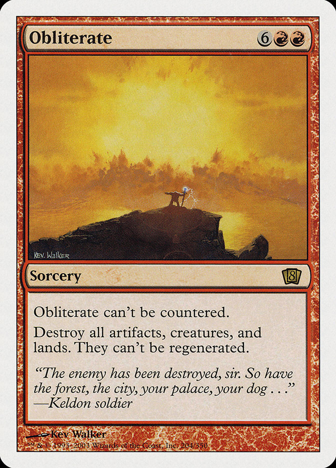 MTG: 8th Edition 204: Obliterate 