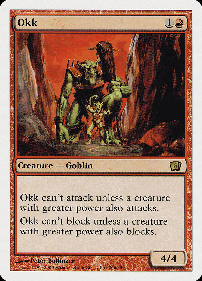 MTG: 8th Edition 206: Okk 