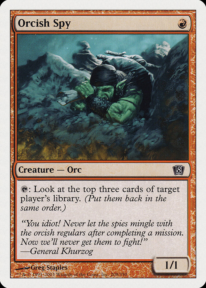 MTG: 8th Edition 208: Orcish Spy 