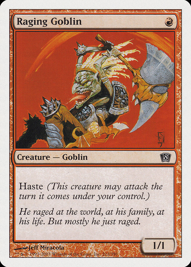 MTG: 8th Edition 212: Raging Goblin 