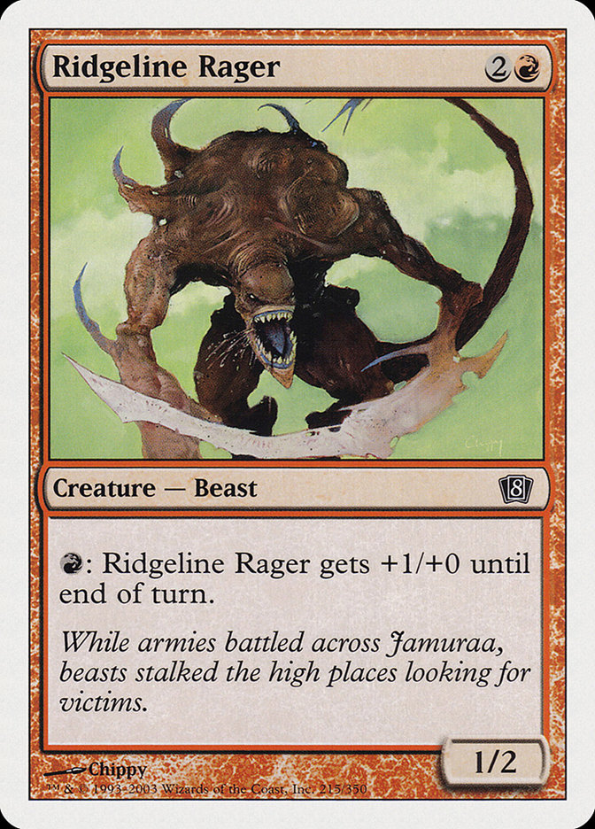 MTG: 8th Edition 215: Ridgeline Rager 