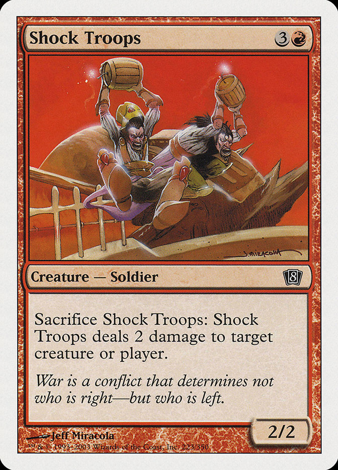 MTG: 8th Edition 223: Shock Troops 