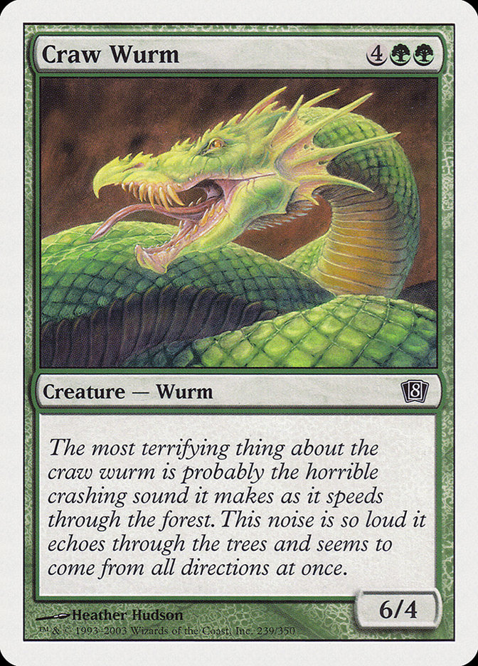 MTG: 8th Edition 239: Craw Wurm 
