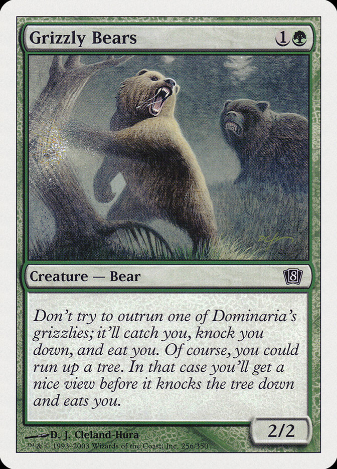 MTG: 8th Edition 256: Grizzly Bears 