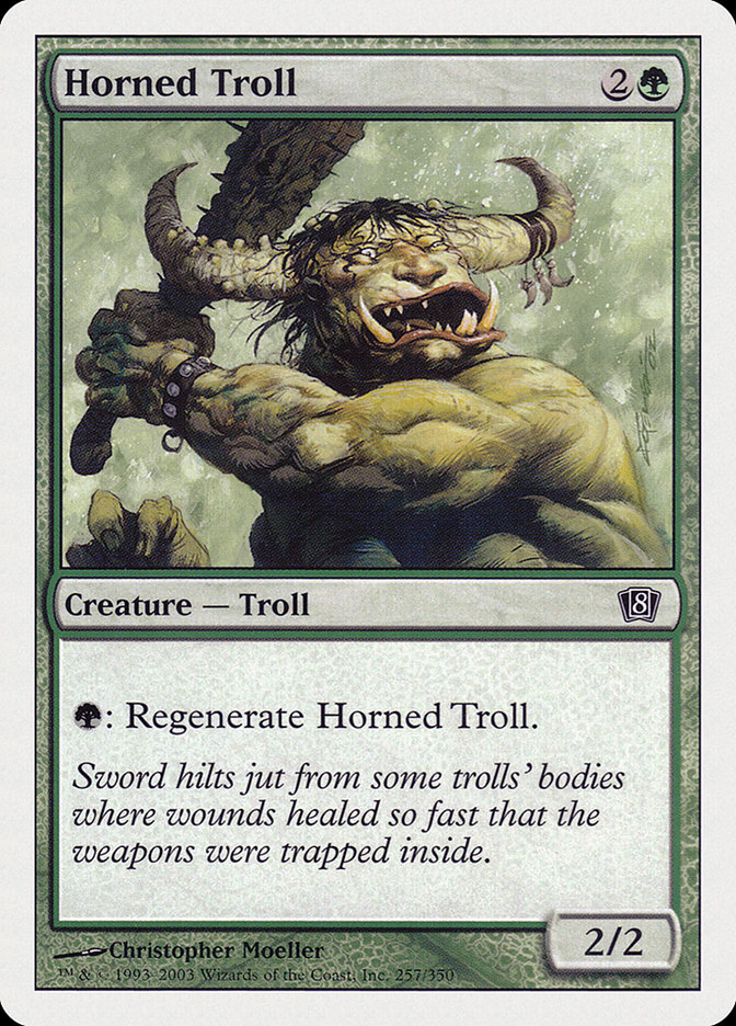 MTG: 8th Edition 257: Horned Troll 