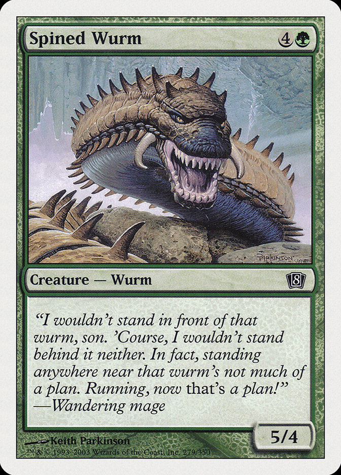MTG: 8th Edition 279: Spined Wurm 