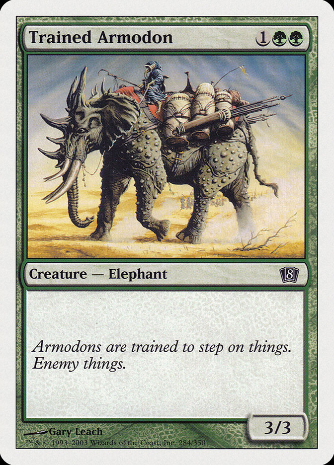 MTG: 8th Edition 284: Trained Armodon 