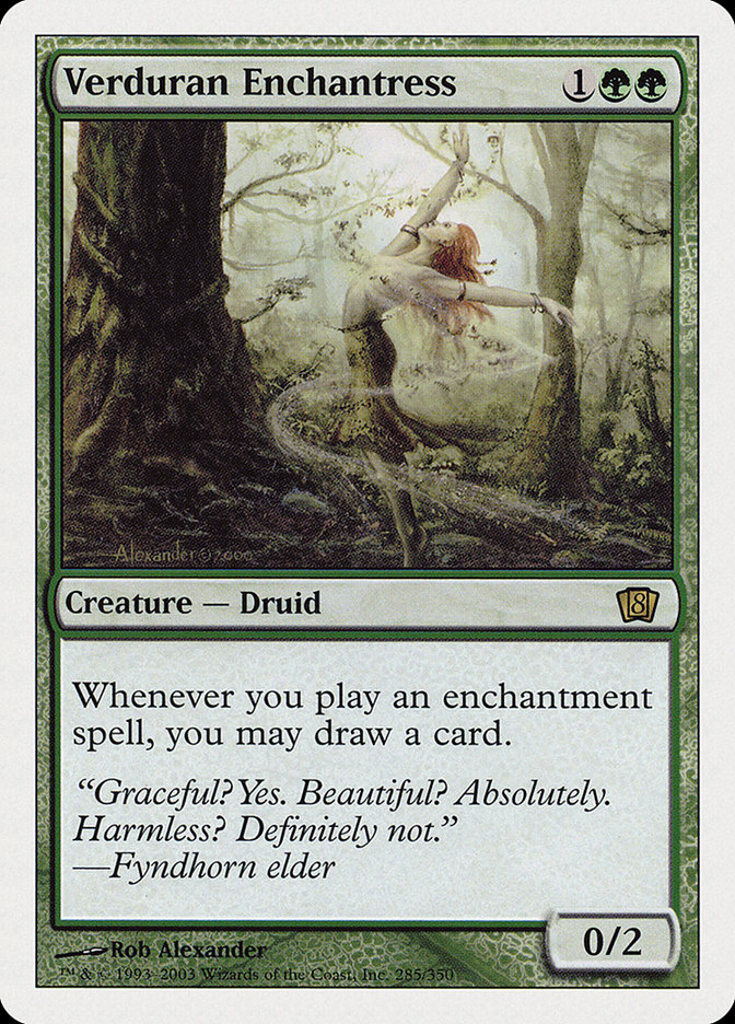 MTG: 8th Edition 285: Verduran Enchantress 