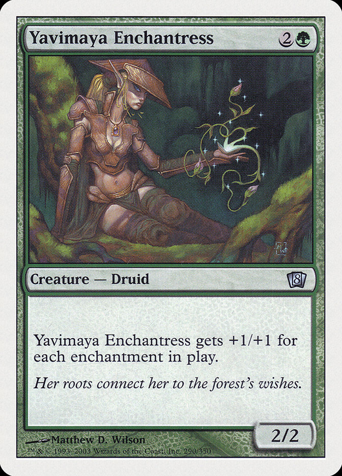 MTG: 8th Edition 290: Yavimaya Enchantress 